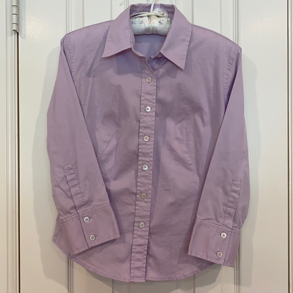 💜BOGO💜 Banana Republic lilac lavender button down shirt